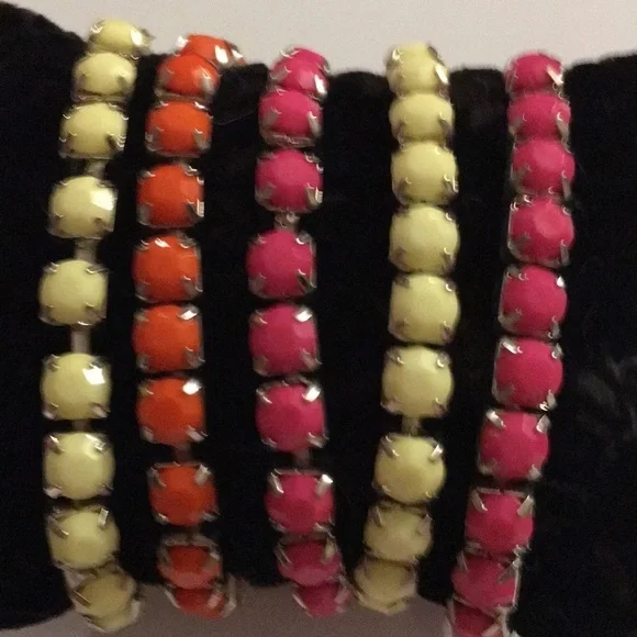 Set of 5 stretchy bead Bracelet (N) - Picture 4 of 4